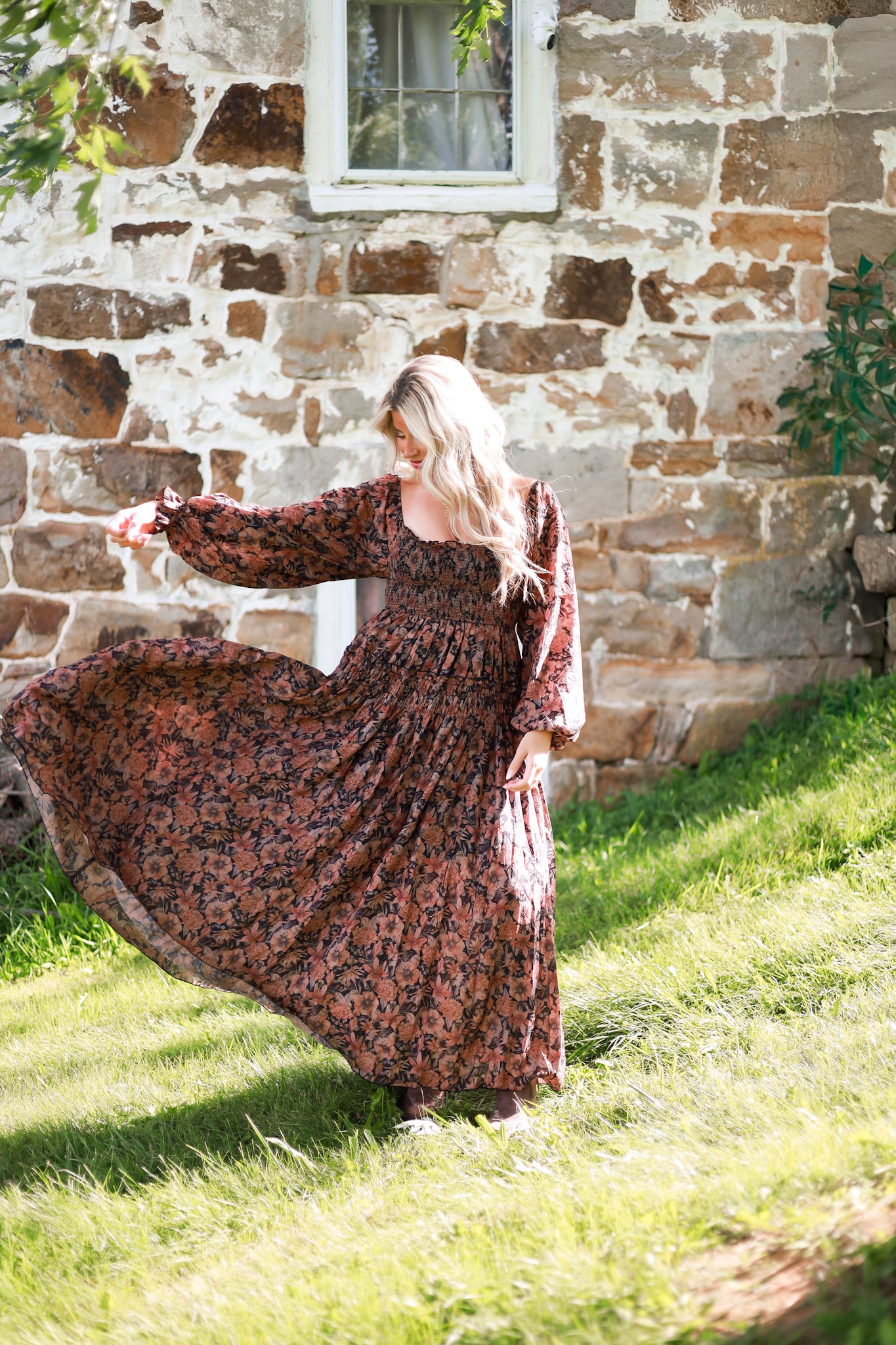 Marigold Manor Maxi Dress - Black
