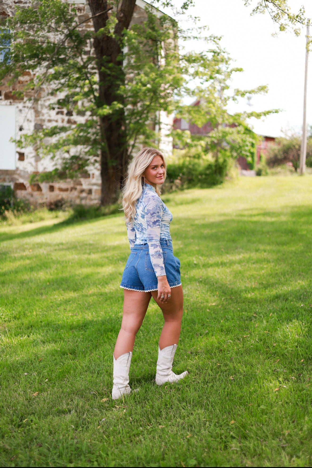 Bluebell Mesh Top
