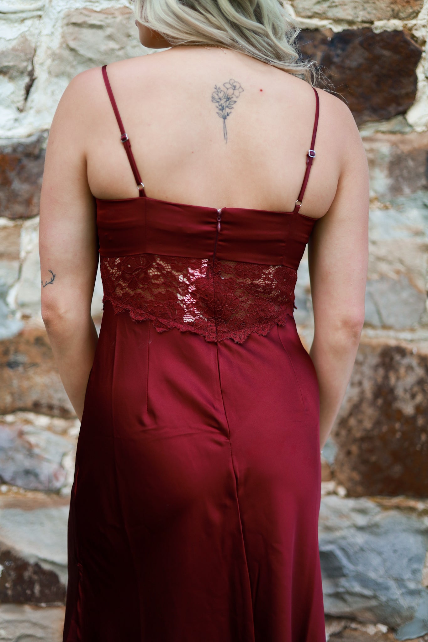 Stallion Dress - Burgundy