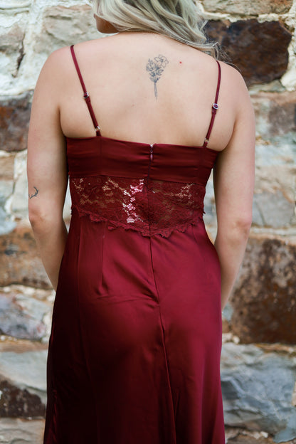 Stallion Dress - Burgundy
