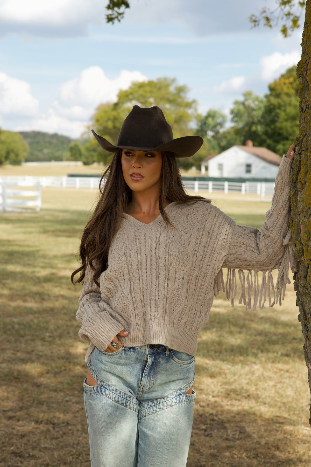 Dusk Fringe Sweater