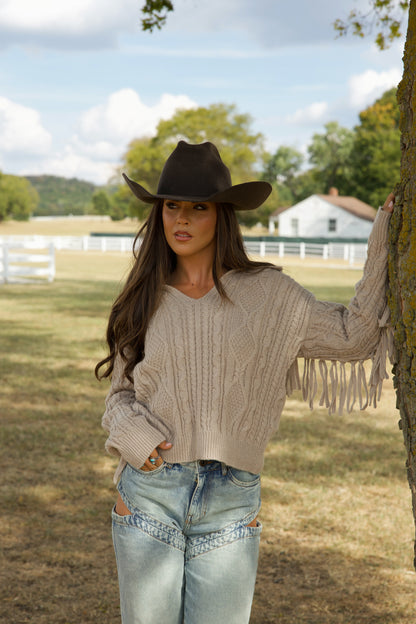Dusk Fringe Sweater