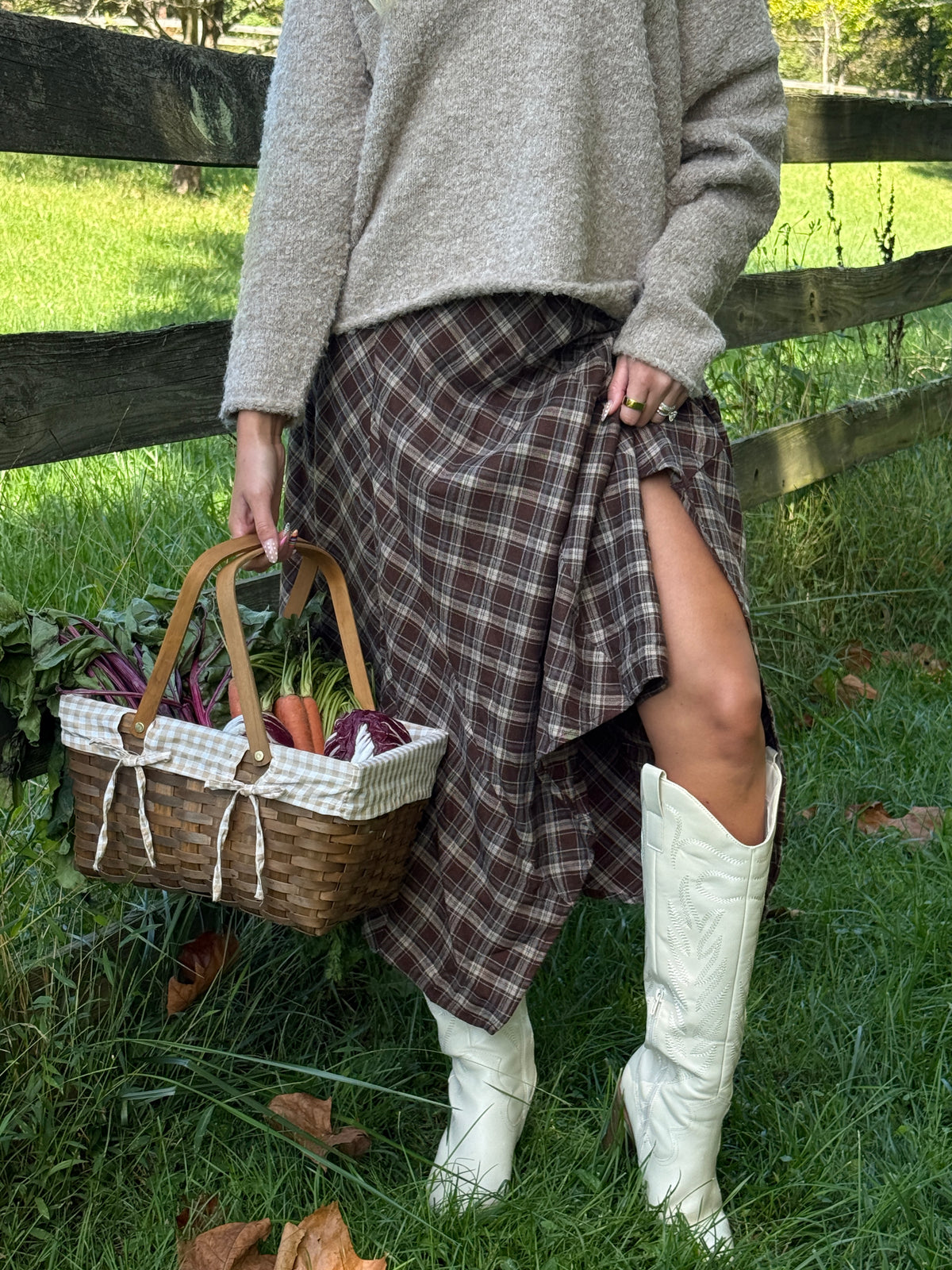 Hearthside Plaid Skirt