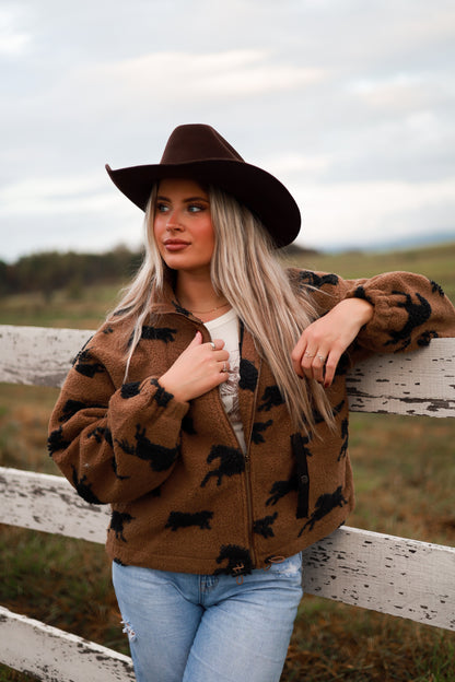 Mustang Zip Up