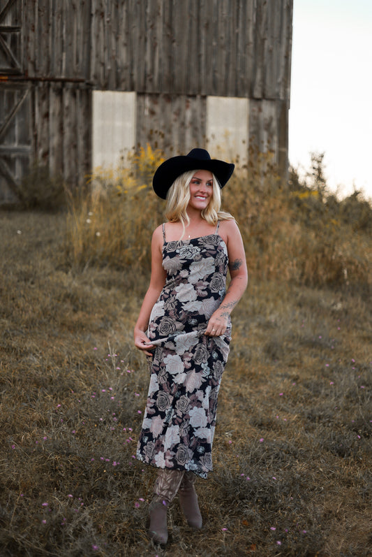On The Range Midi Dress - Plum