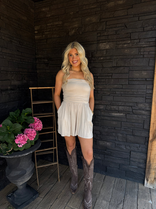 Savannah Romper - Ash