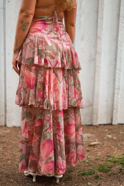 Country Garden Floral Maxi Dress