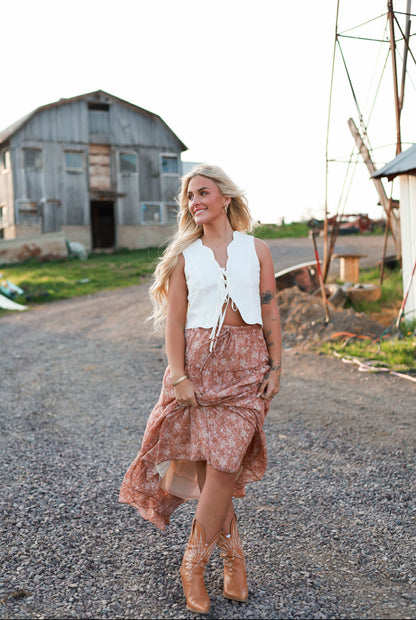Prairie Moon Tie Top