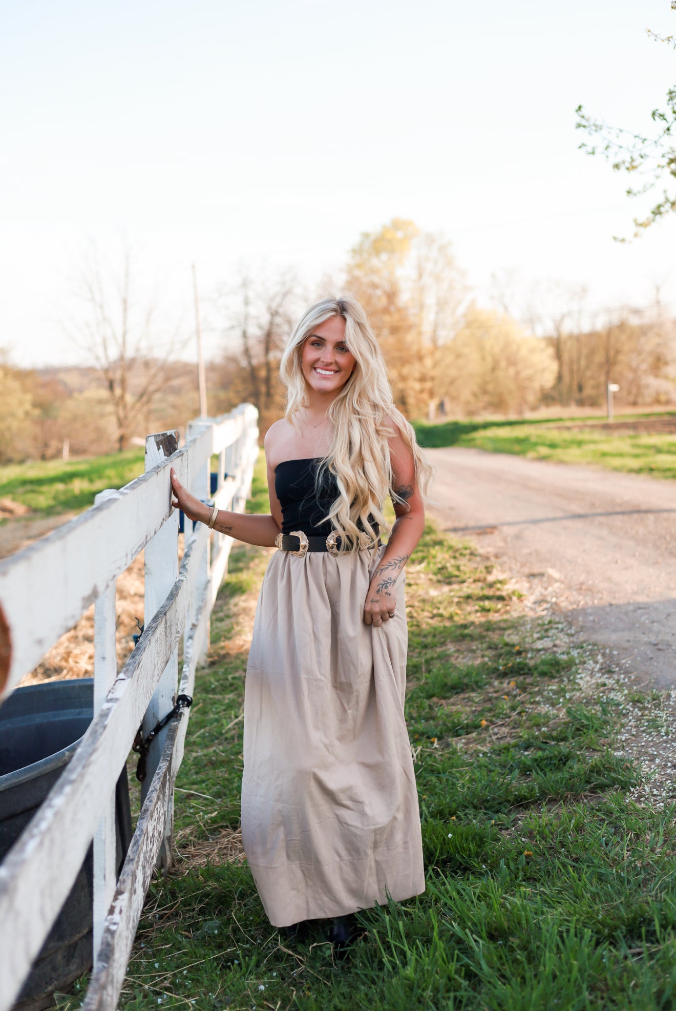 Wheatfield Midi Dress - Almond