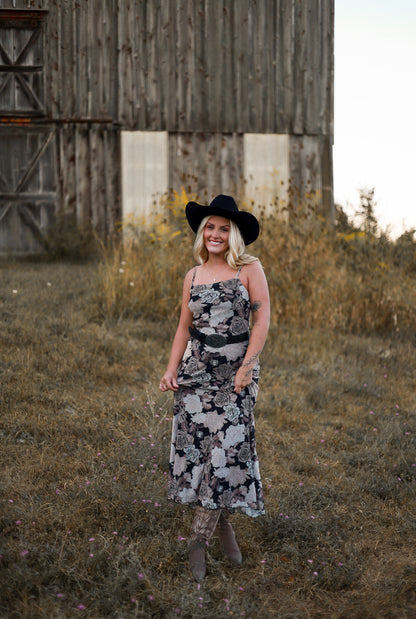 On The Range Midi Dress - Plum