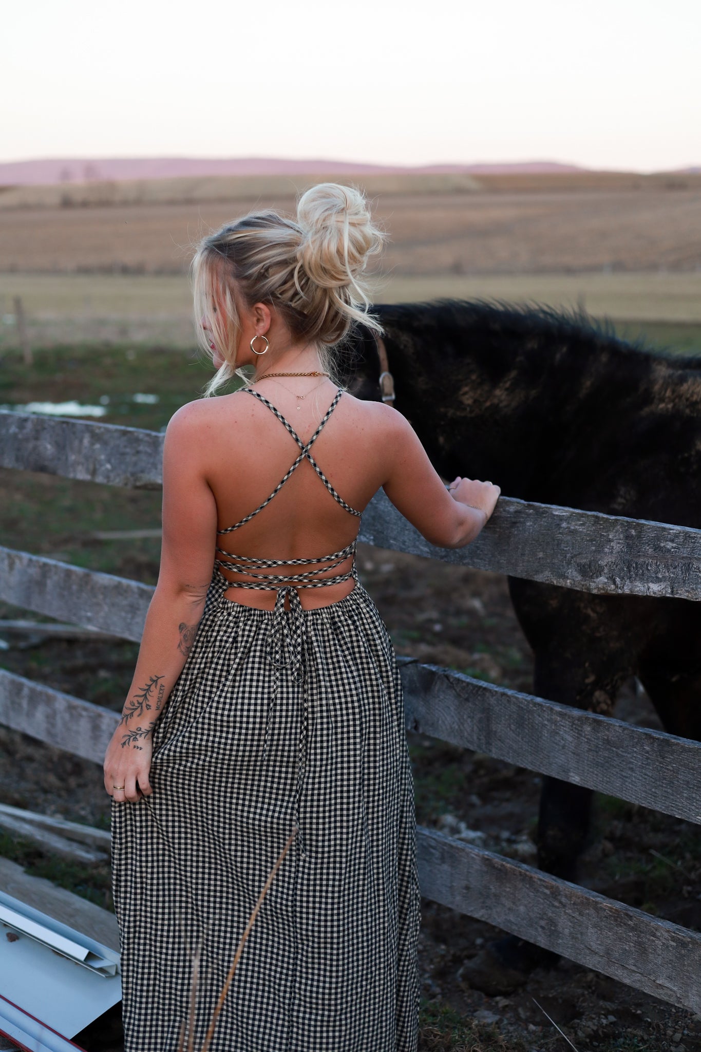 Homestead Gingham Maxi Dress