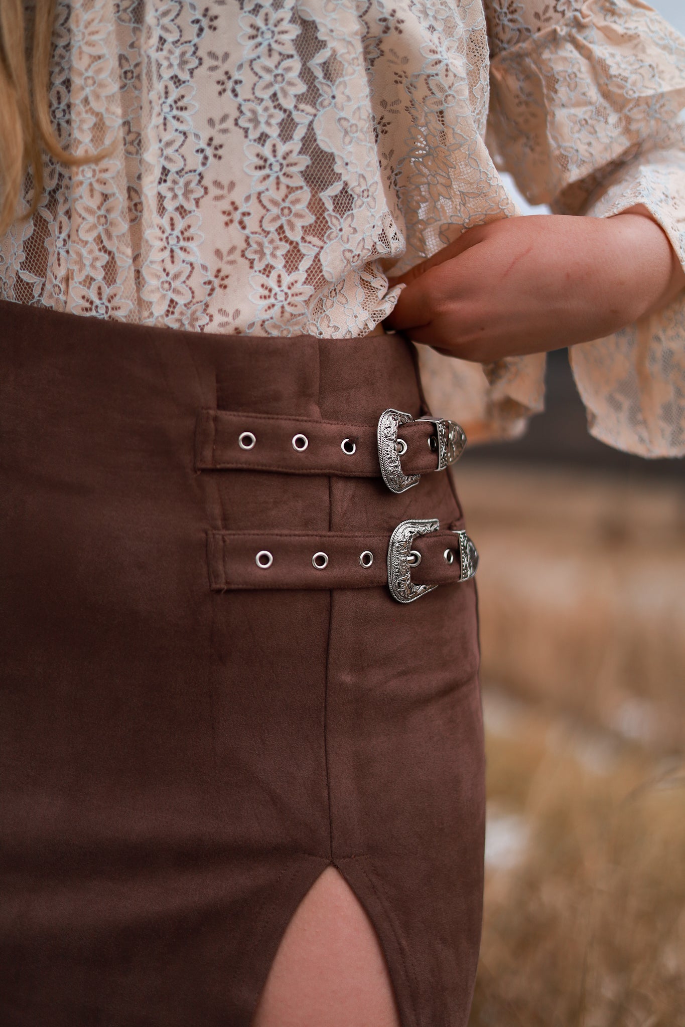 Bronc & Buckle Maxi Skirt
