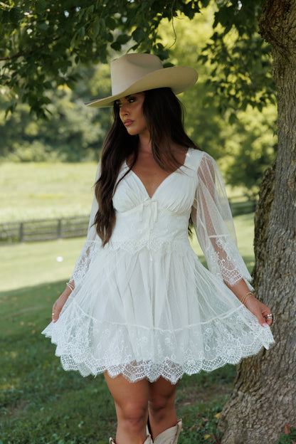 Vintage Lace Mini Dress