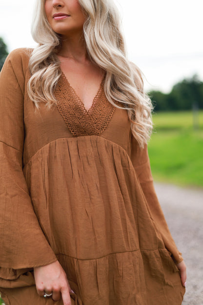 Ginger Lace Mini Dress