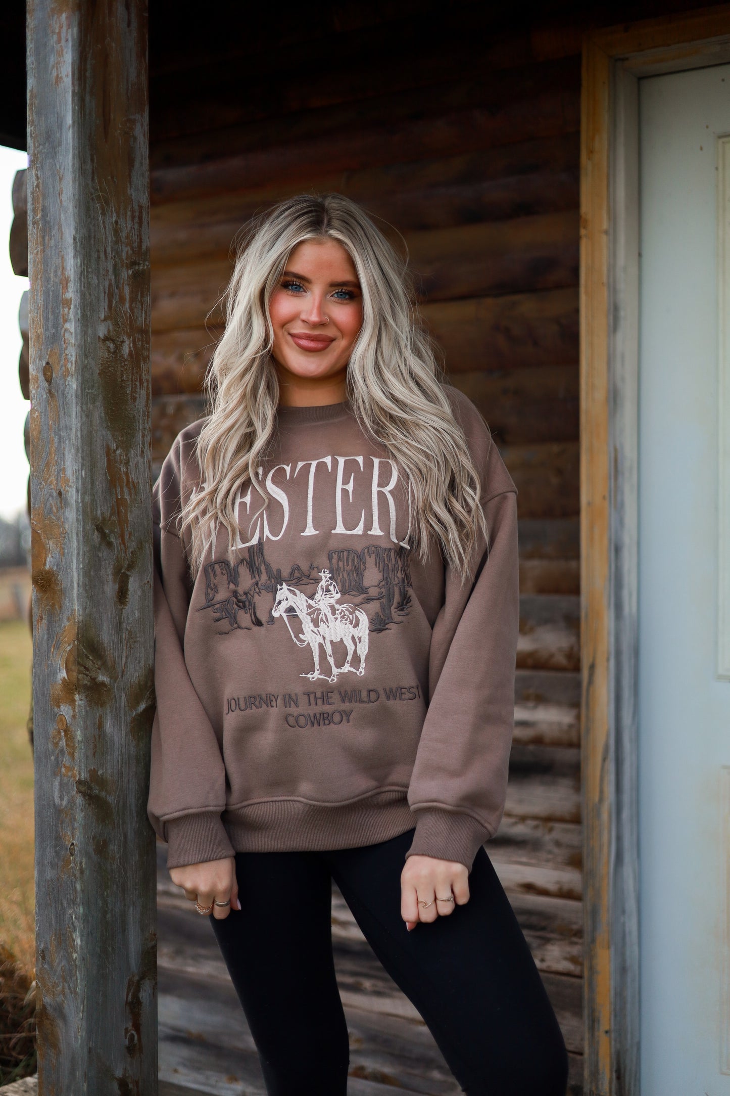 Western Oversized Sweatshirt