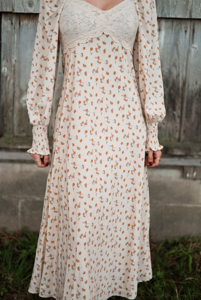 Buttercream Lace Maxi Dress