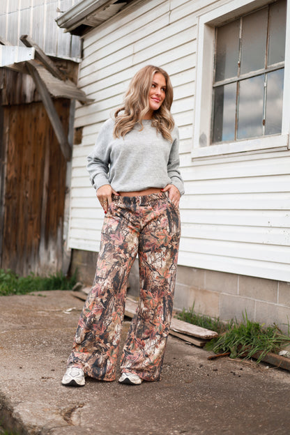 Forest Camo Wide Leg Pants