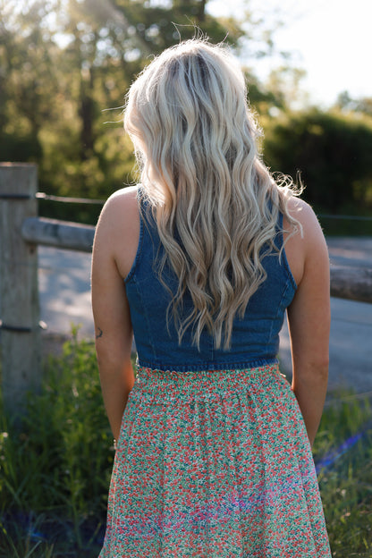 Denim Hue Vest - Dark