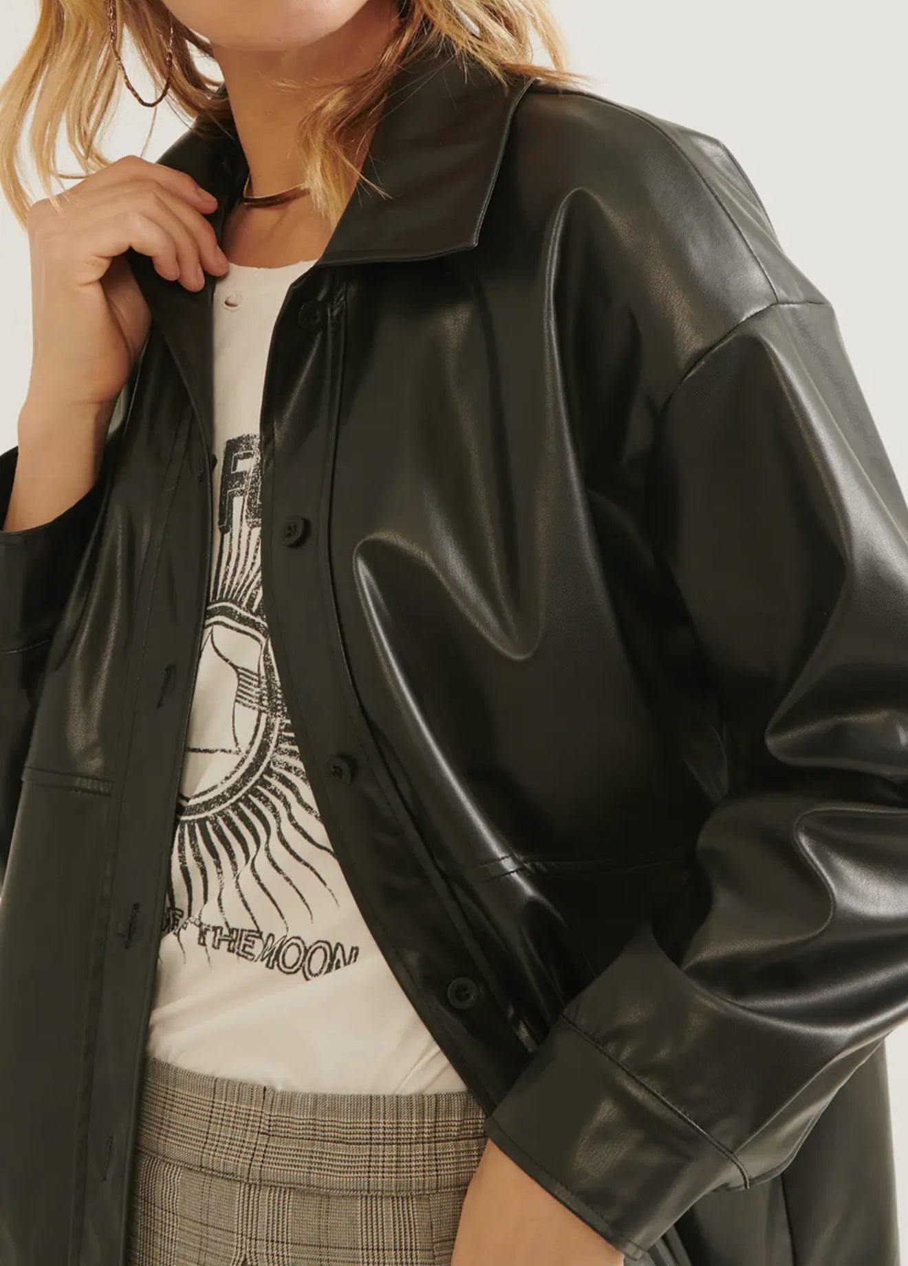 Bombshell Black Leather Jacket
