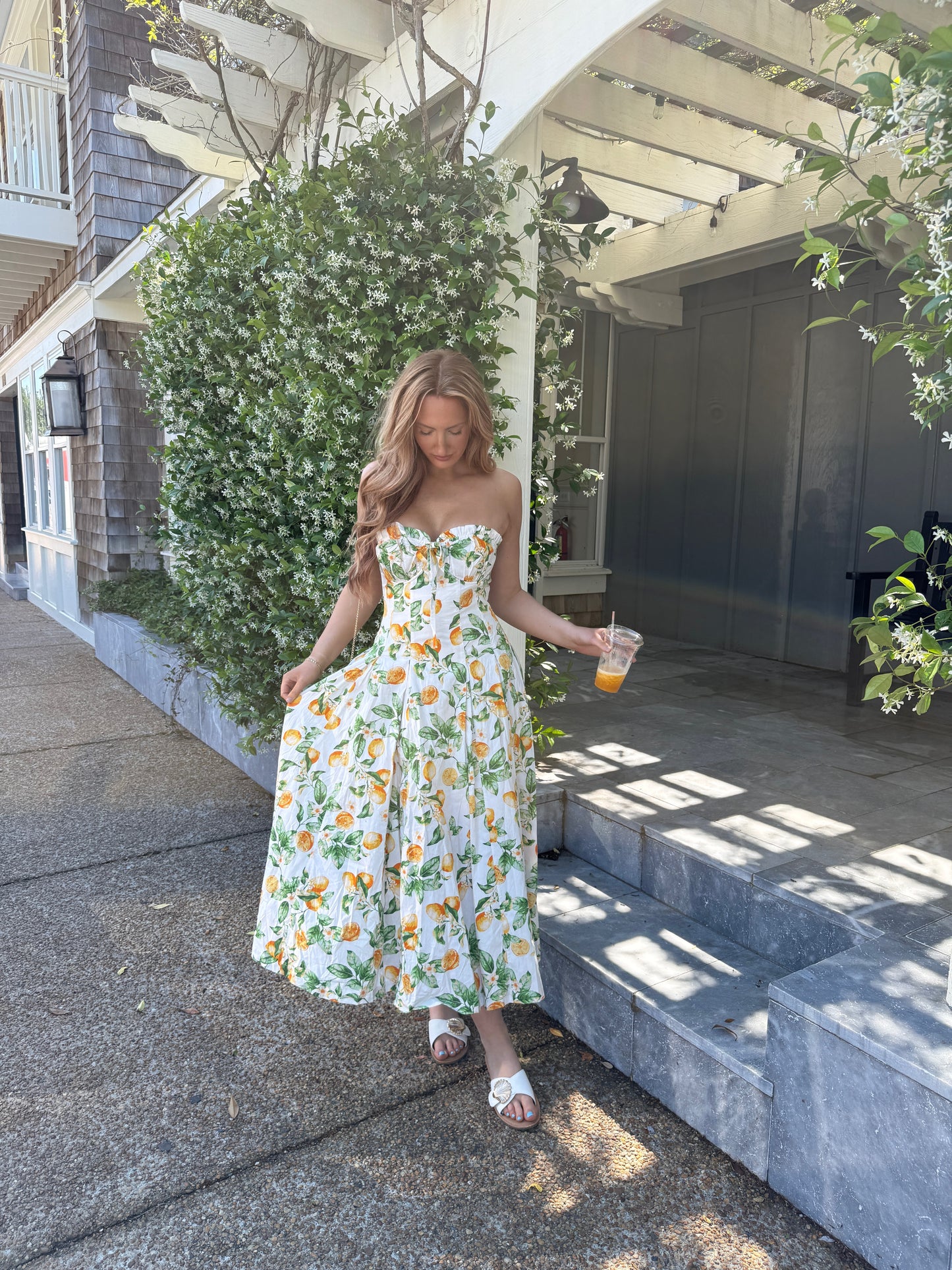 Lemon Sorbet Midi Dress