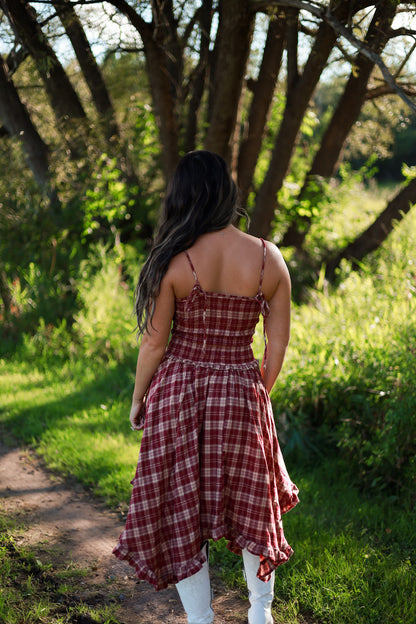 Rancher’s Daughter Dress - Burgundy