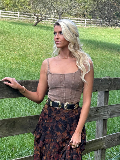 Saddlewood Corset Tank