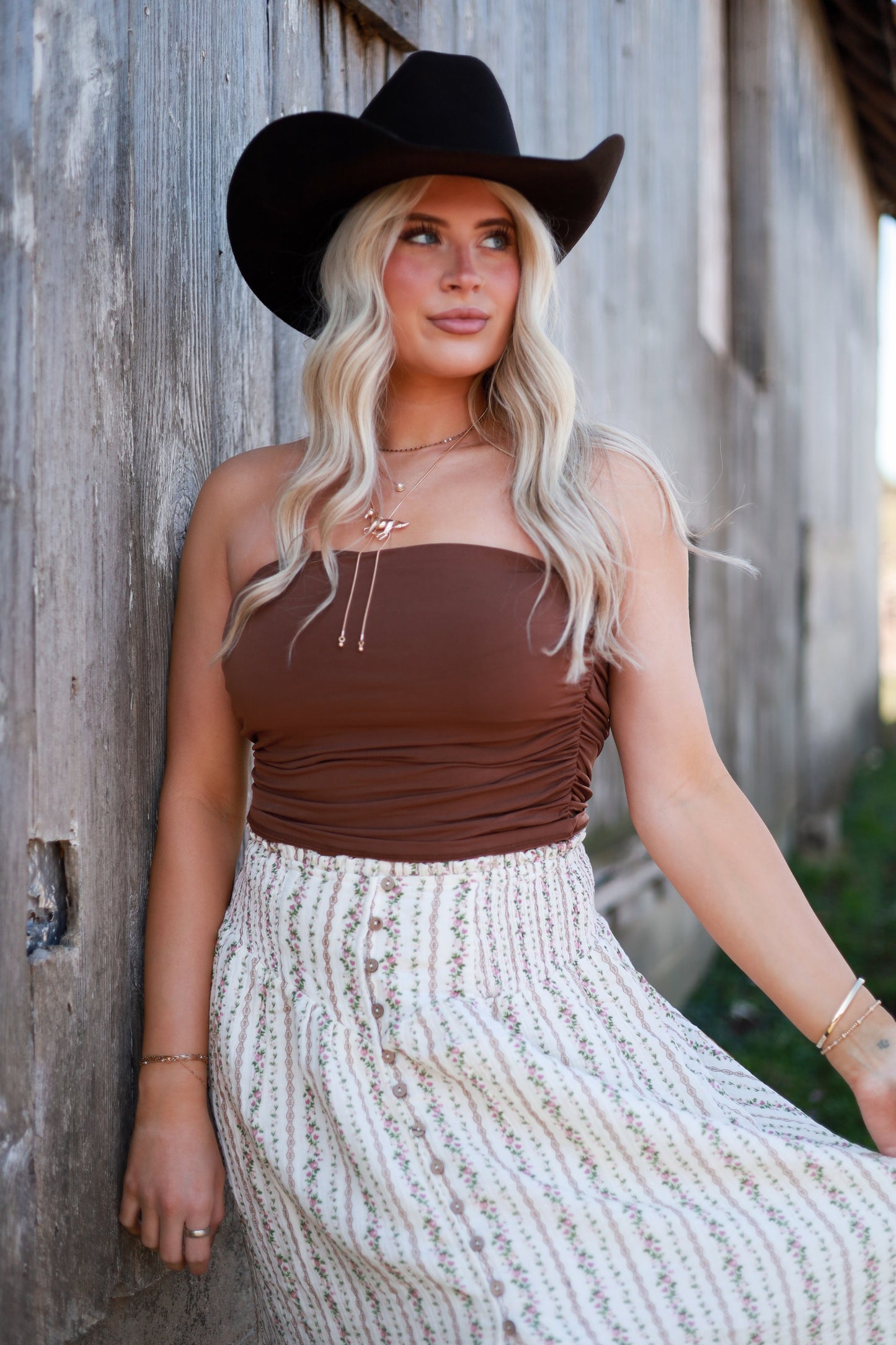 Seamless Tube Top - Brown Sugar