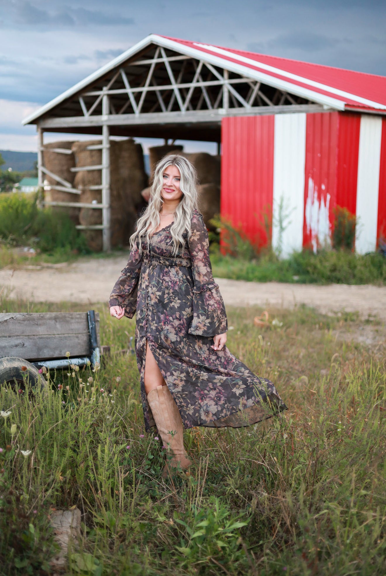 Winewood Petals Maxi Dress