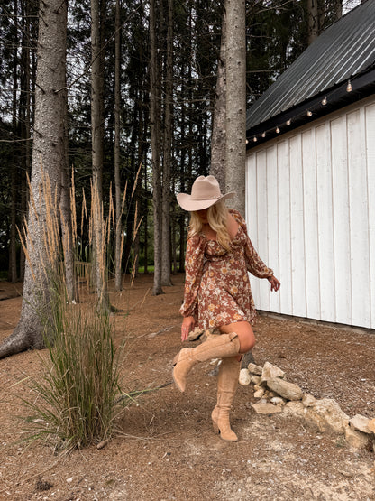 Cinnamon Rose Mini Dress