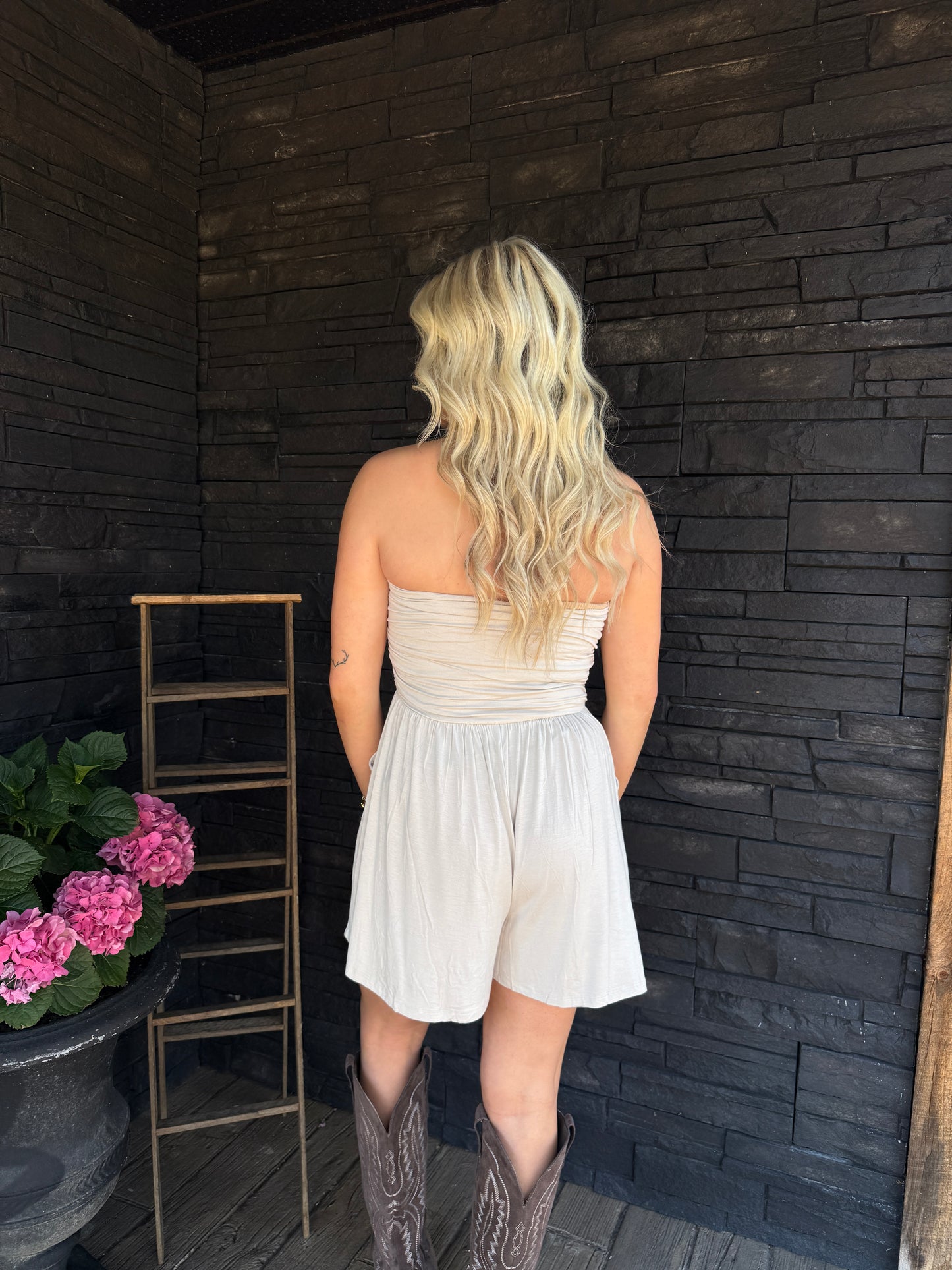 Savannah Romper - Ash