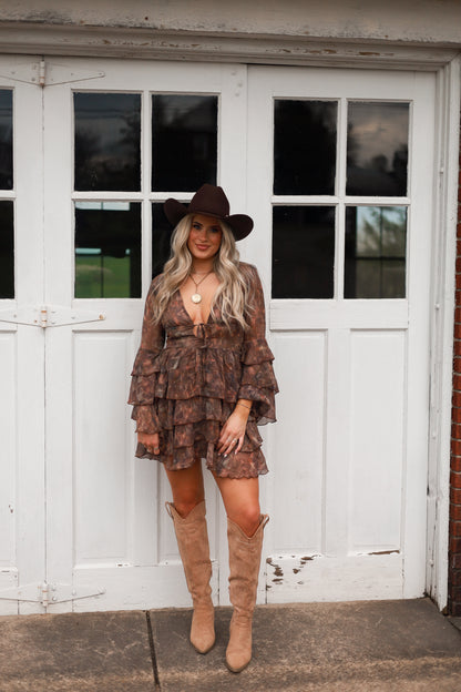 Sunspell Chiffon Ruffle Dress