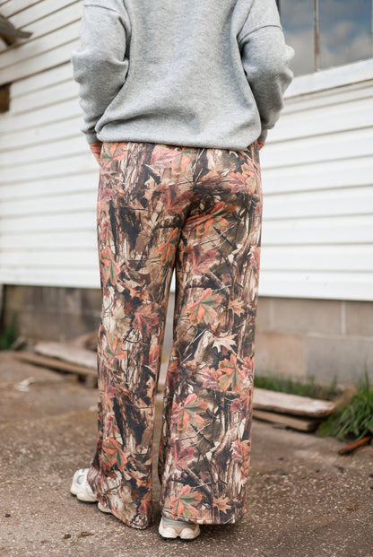 Forest Camo Wide Leg Pants