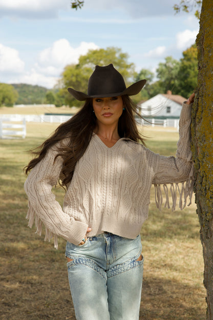 Dusk Fringe Sweater