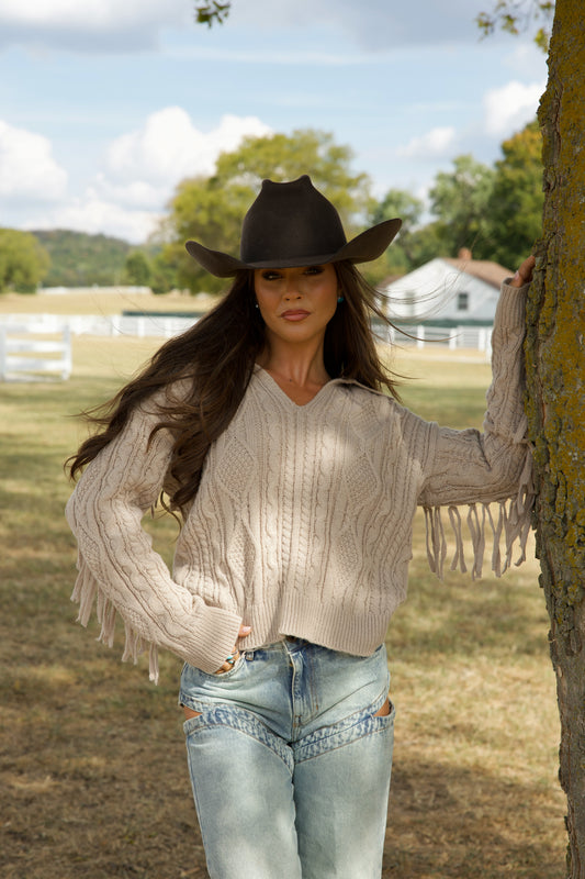 Dusk Fringe Sweater