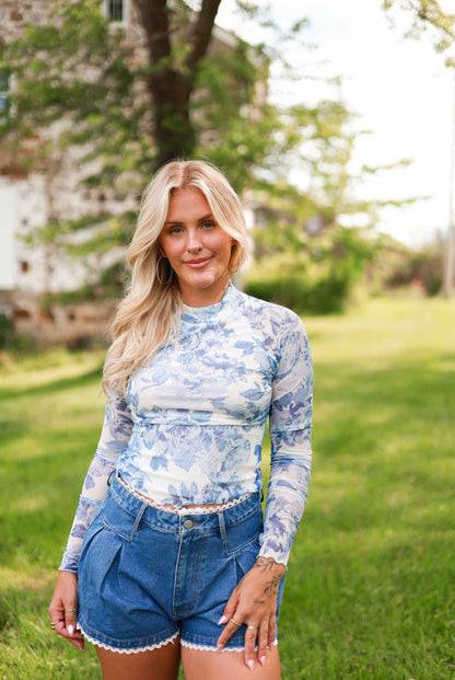 Bluebell Mesh Top