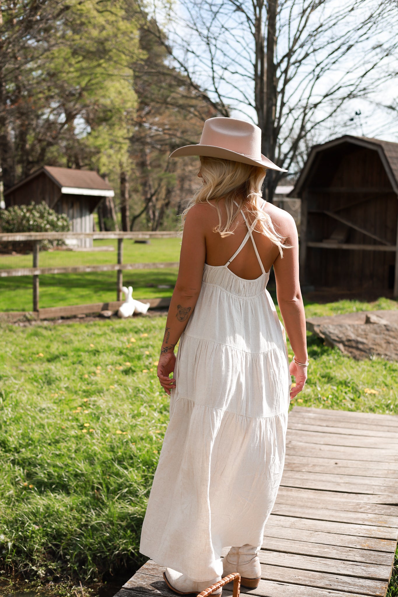 Oatmilk Linen Maxi Dress