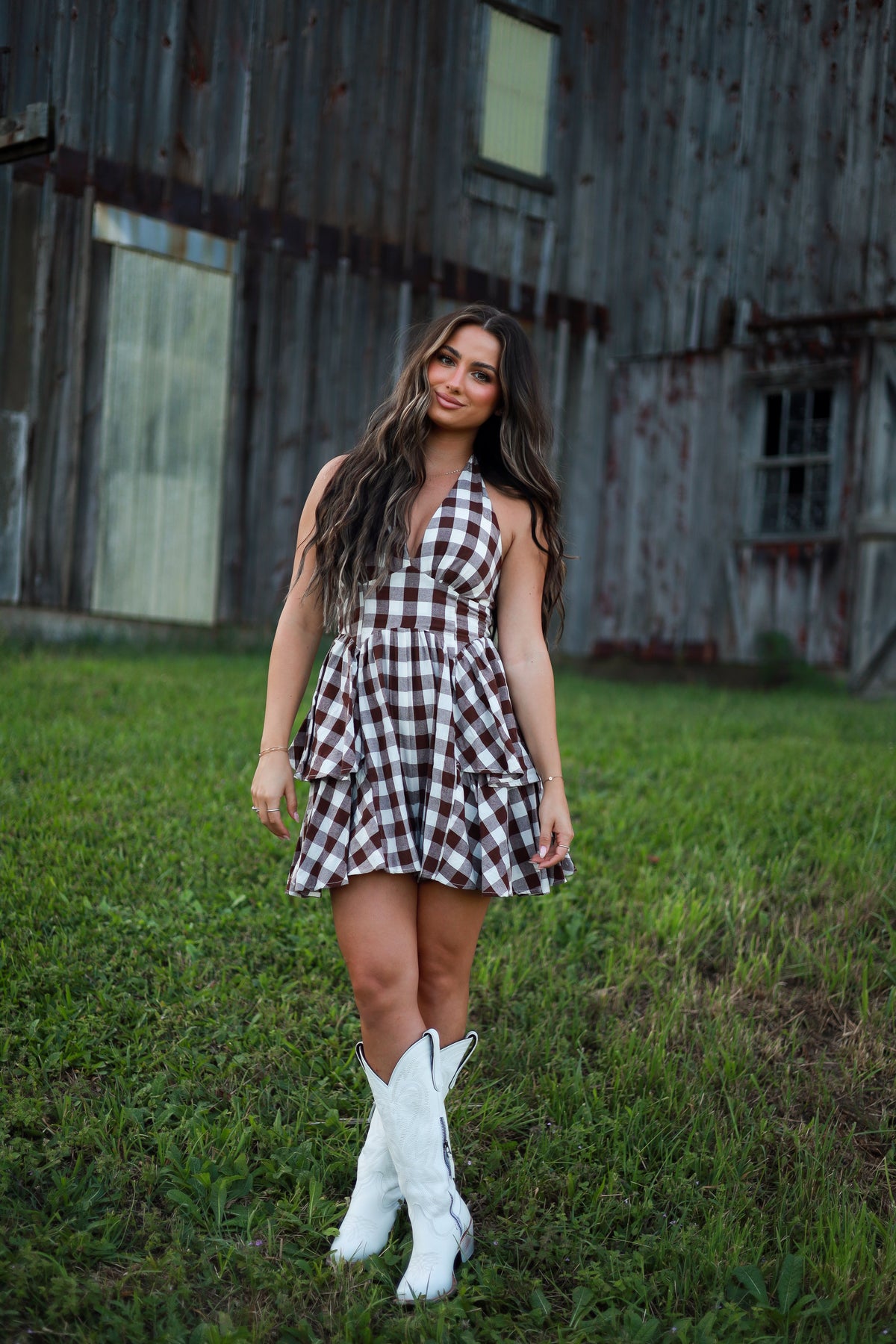 Hazelwood Romper - Brown