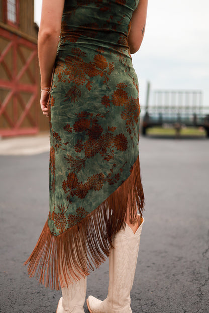 Freebird Fringe Midi Dress