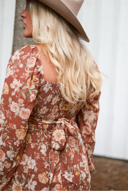 Cinnamon Rose Mini Dress