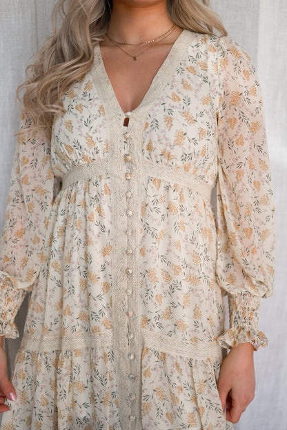 Daffodil Creme Maxi Dress