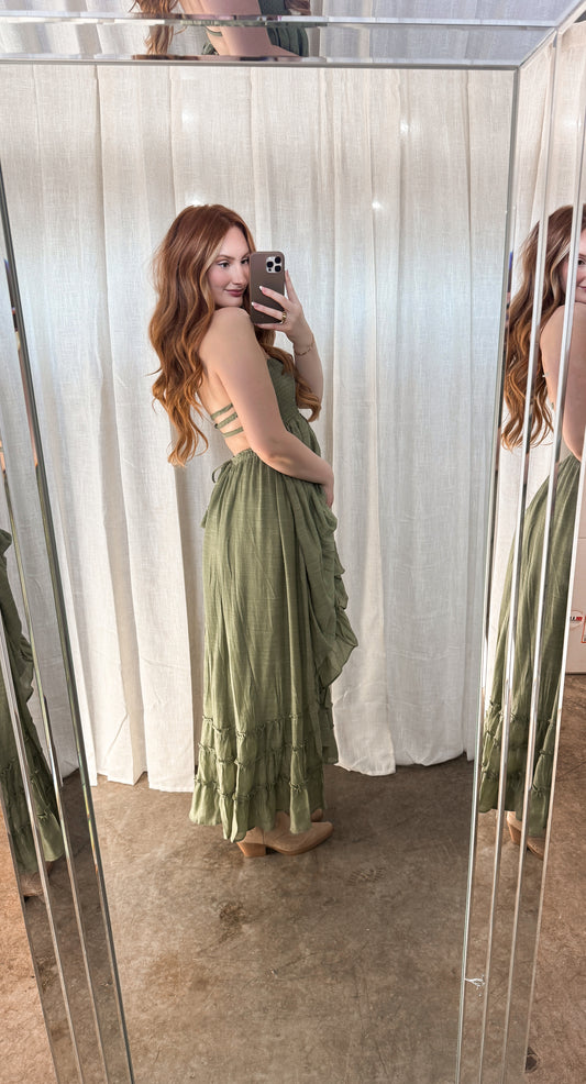 Wanderlust Halter Maxi - Wild Mint