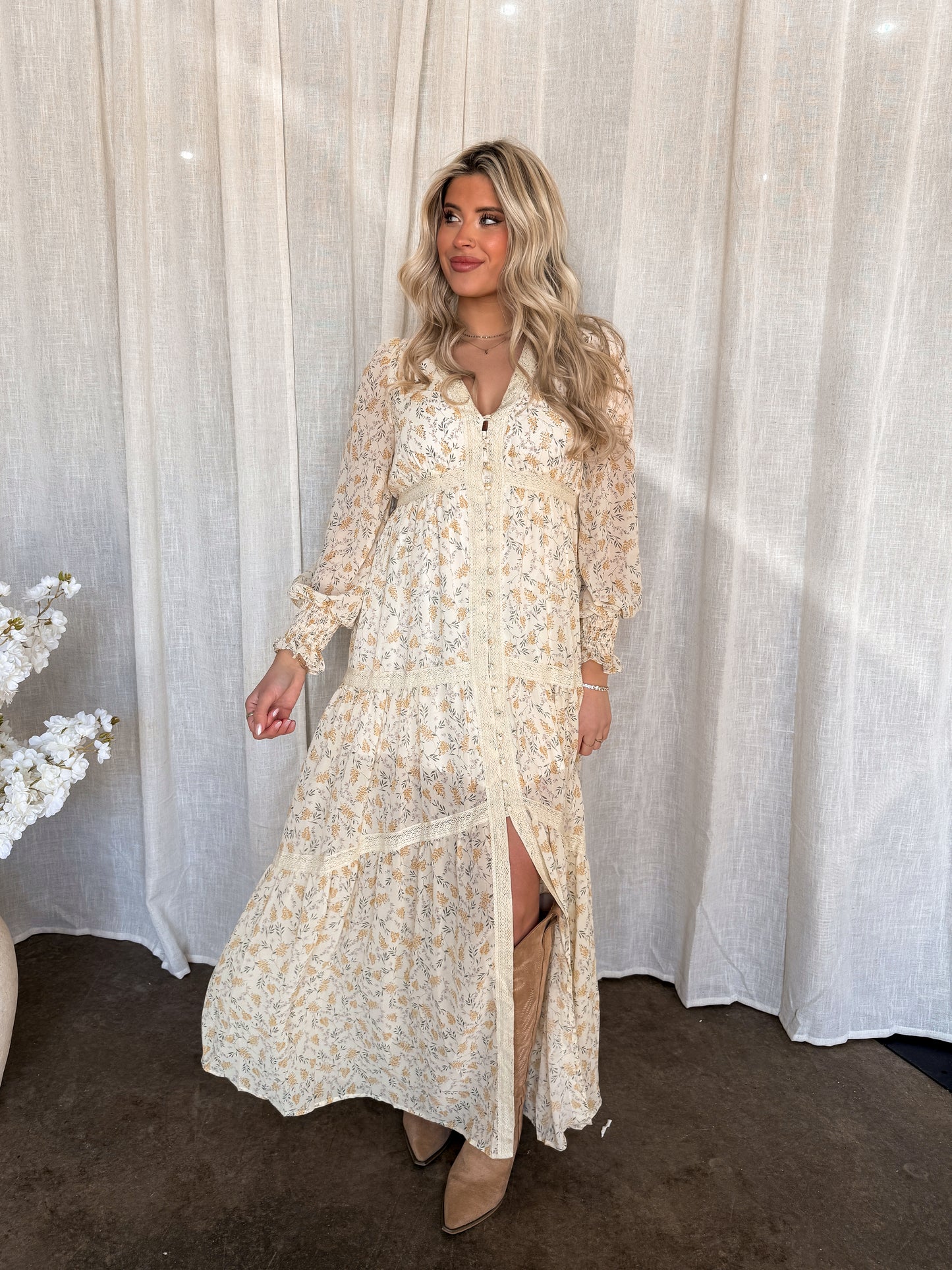 Daffodil Creme Maxi Dress