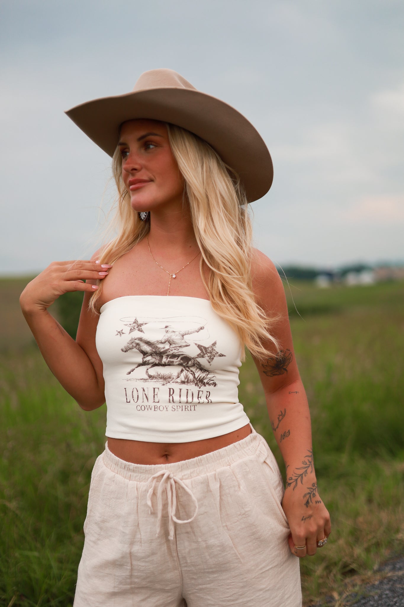 Lone Rider Top - Cream