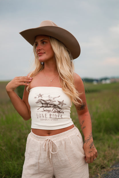 Lone Rider Top - Cream