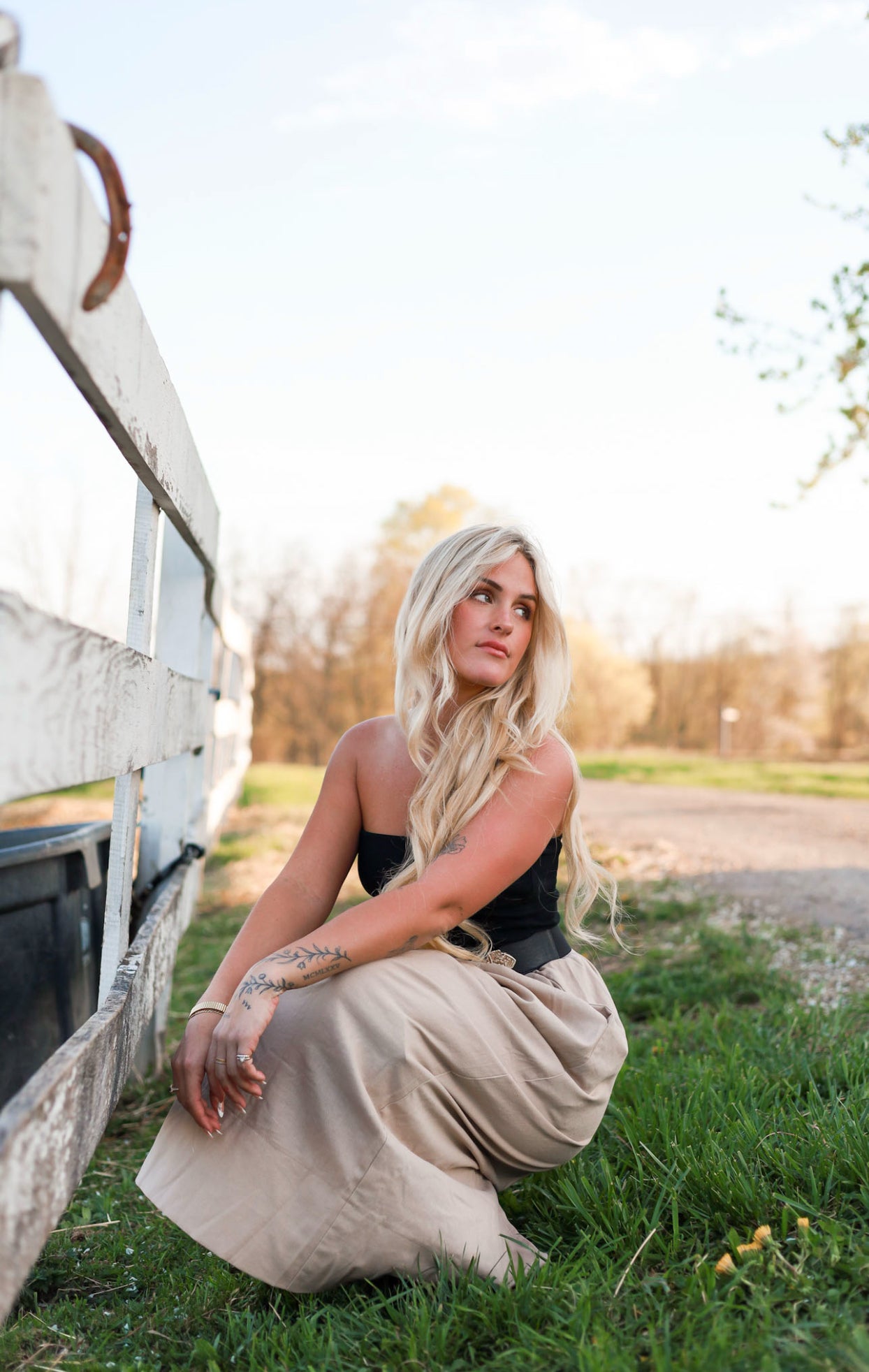 Wheatfield Midi Dress - Almond