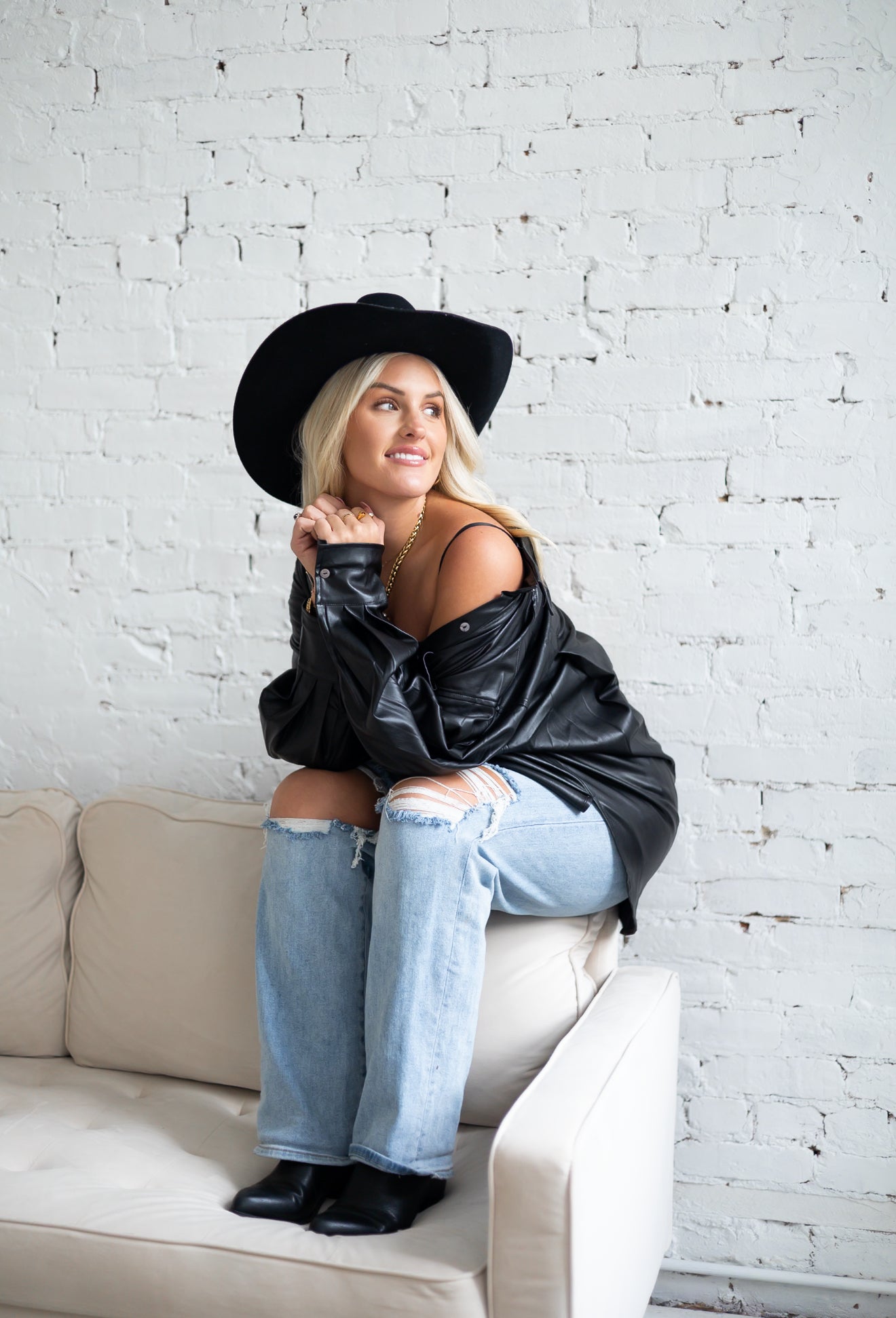 Bombshell Black Leather Jacket