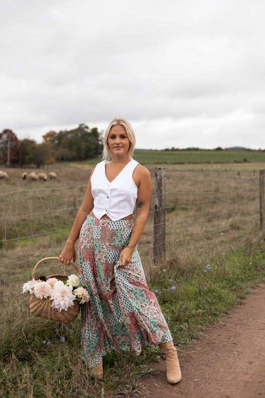 Melanie Patchwork Skirt