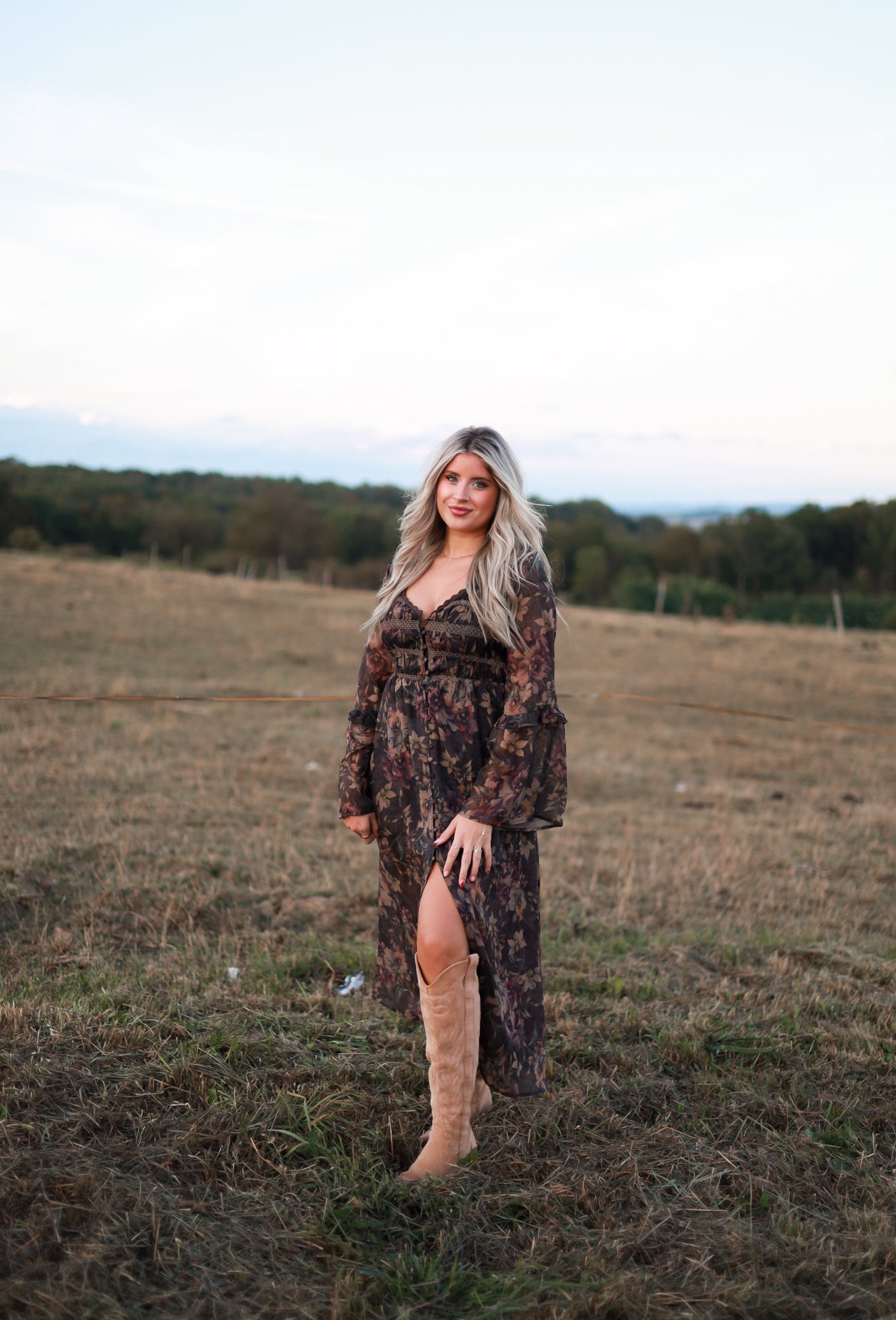 Winewood Petals Maxi Dress