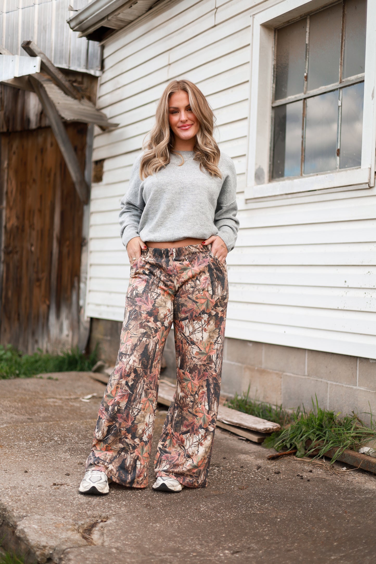 Forest Camo Wide Leg Pants