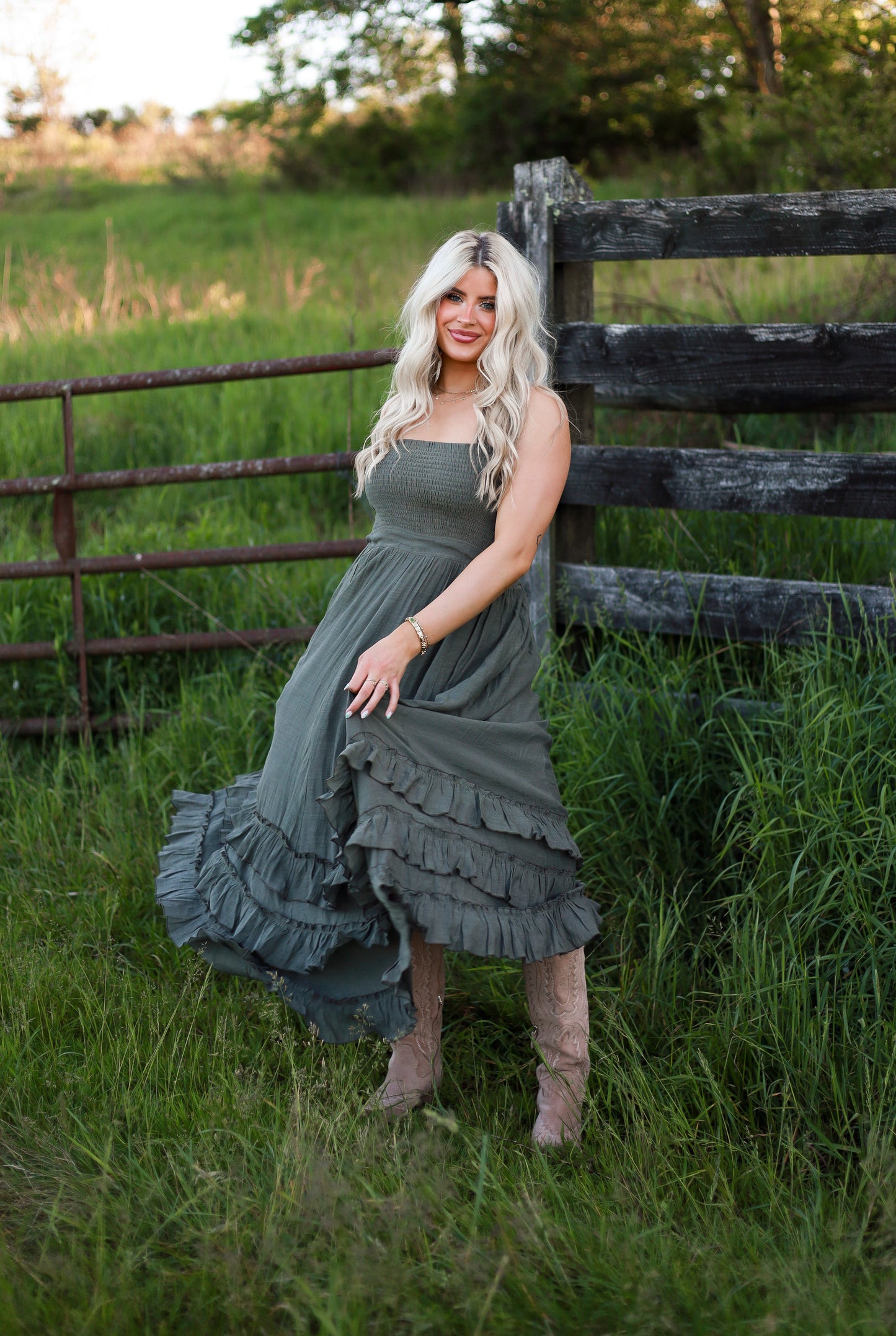 Southern Sage Maxi Dress